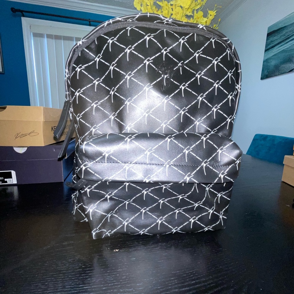 Black and White Patterned Backpack